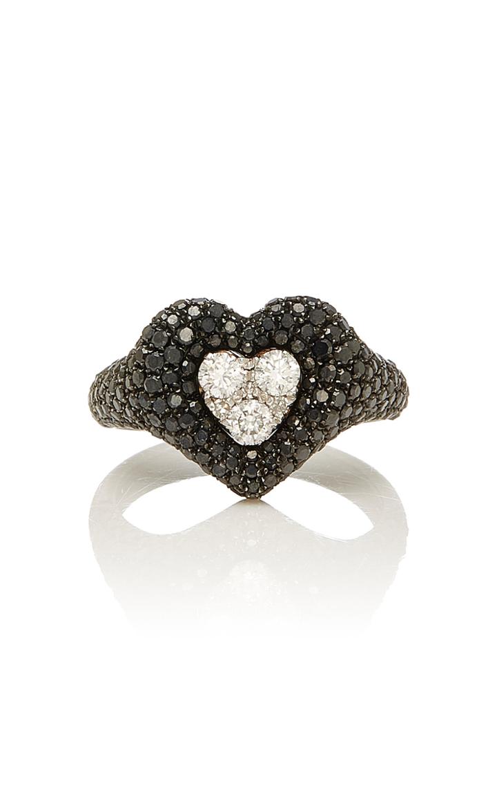 Shay Diamond Heart Pave Pinky Ring