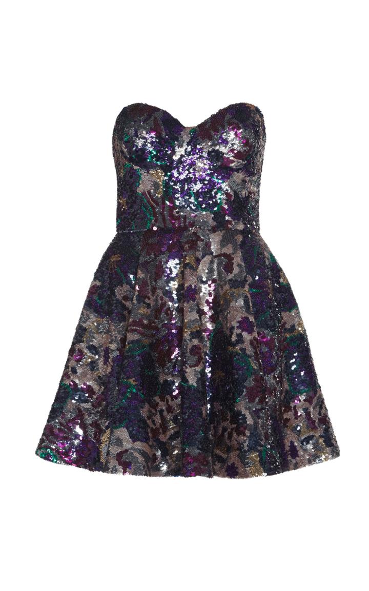 Ralph & Russo Strapless Silk-blend Embellished Dress