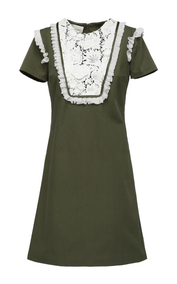 Giuseppe Di Morabito A-line Military Dress With Macram Insert