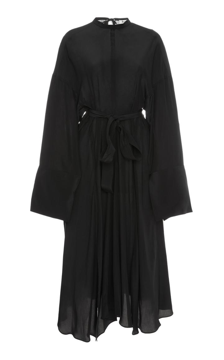 Acne Studios Dree Cutout Silk Crepe Maxi Dress