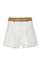 Moda Operandi Lanvin Wool-silk Blend Two-tone Mini Shorts Size: 36