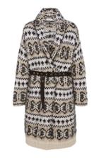 Brunello Cucinelli Belted Intarsia-knit Cashmere Sweater