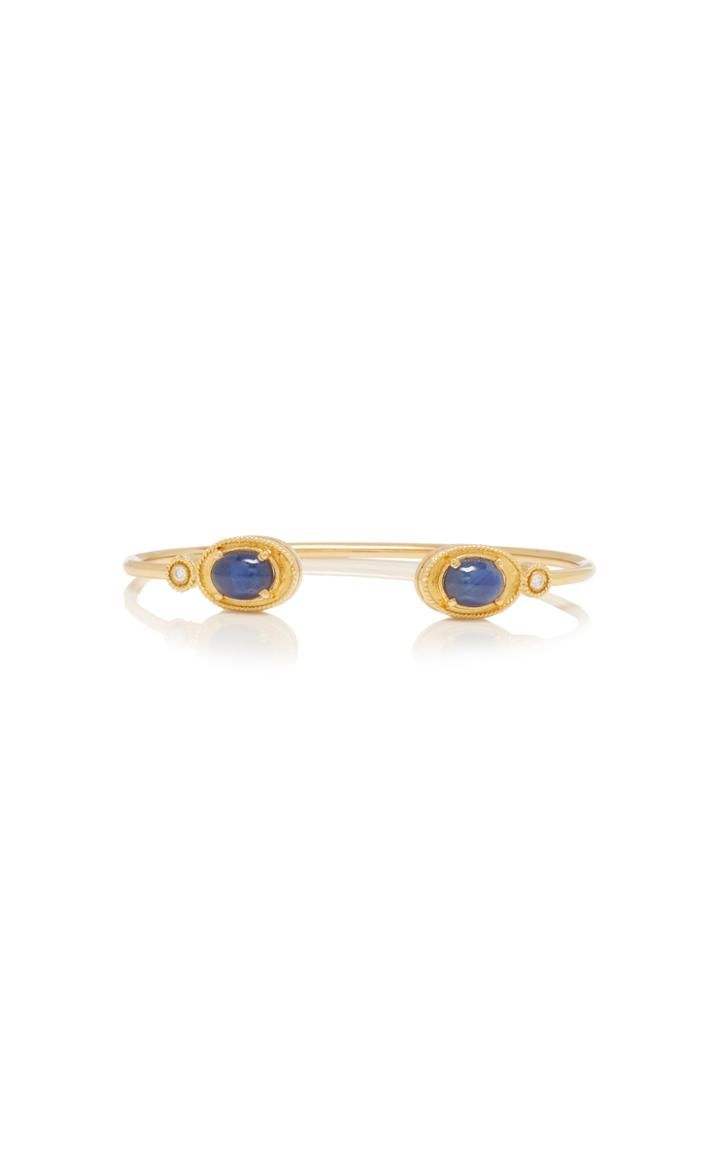 Ilias Lalaounis 18k Gold Blue Sapphire And Diamond Bracelet