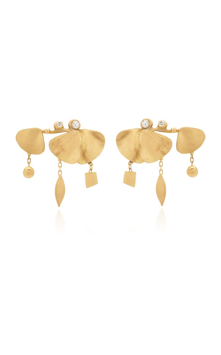 Charlotte Wendes Ginko Dangle Earrings