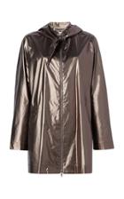 Michelle Waugh Jeshin Cotton Dolman Raincoat With Scarf Hood