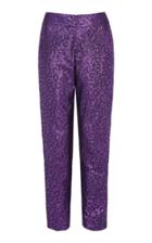 Dima Ayad Leopard Sequin Slim Pants
