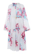 Yvonne S Short Ruffled Floral Dress