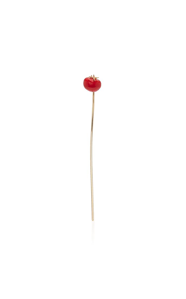 Alison Lou Single Tomato Wire Earring