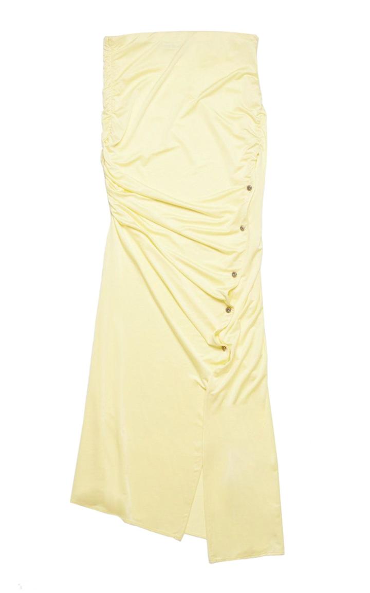 Moda Operandi Acne Studios Ruched Crepe Midi Skirt