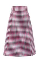 Carolina Herrera A-line Cotton Skirt