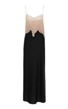 Gabriela Hearst Adolphine Pliss Lace Silk Cashmere Maxi Dress