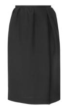 Rochas Silk Gabardine Wide Skirt