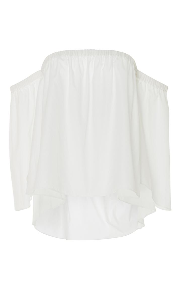 Mds Stripes Off The Shoulder Peasant Top