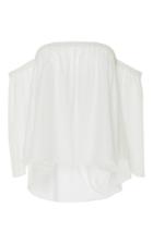 Mds Stripes Off The Shoulder Peasant Top