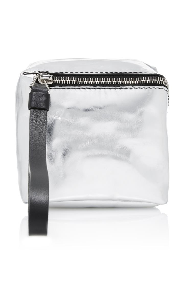 Proenza Schouler Mini Cube Metallic Leather Bag