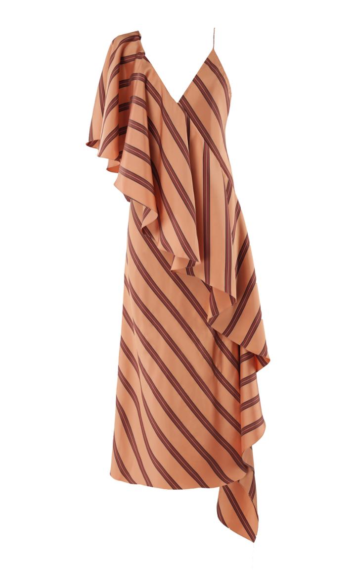 Lake Studio Ruffle Front Midi Dress
