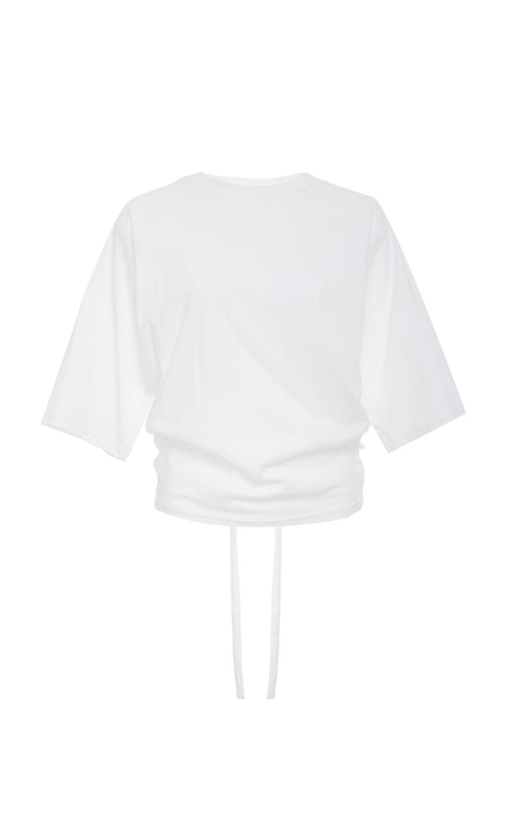 Tibi Shirred Raglan Tee