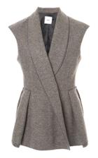 Moda Operandi Agnona Wool-cashmere Herringbone Vest