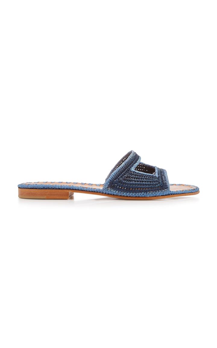 Carrie Forbes Vide Raffia Slides
