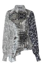Andrew Gn Printed Asymmetrical Top