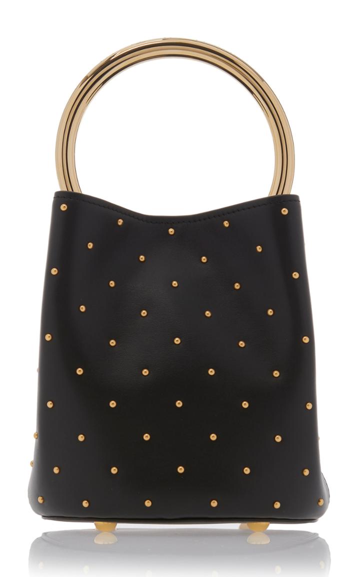 Marni Pannier Studded Leather Bucket Bag