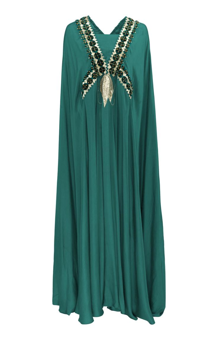 Bthaina V-illusion Cape Cut Caftan