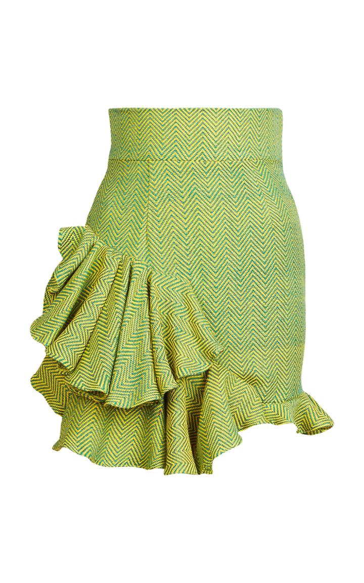 Lana Mueller Gena Ruffled Mini Skirt