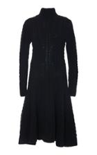 Zac Posen Cable Knit Wool-cashmere Dress
