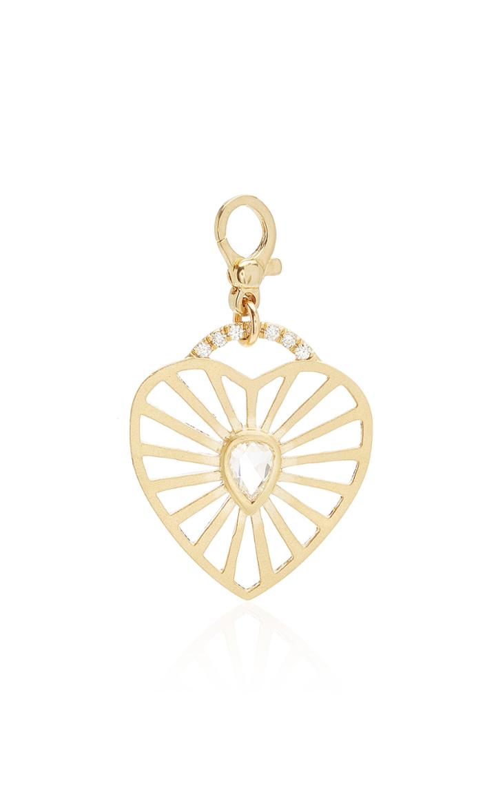 Moda Operandi Michelle Fantaci 14k Yellow Gold Amaranthus Heart Charm