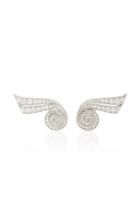 Lynn Ban Jewelry Spiral Diamond Earrings