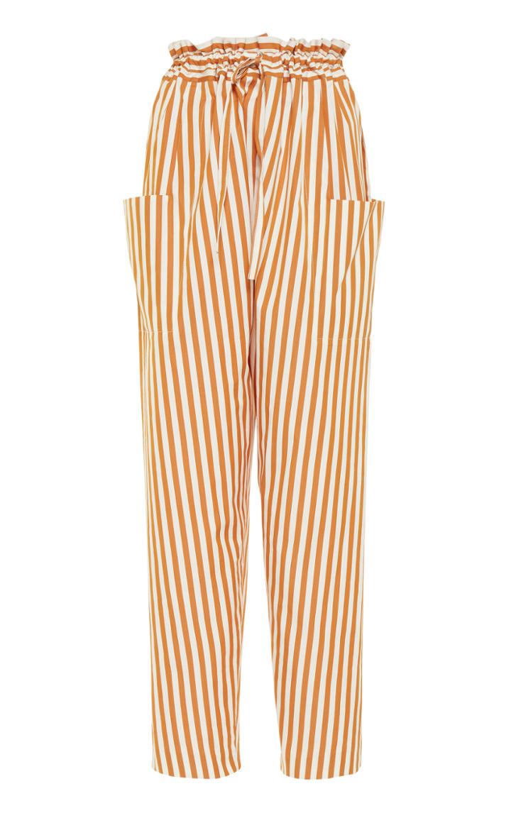 Moda Operandi Maison Rabih Kayrouz Striped Poplin Straight-leg Pants Size: 34