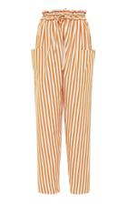 Moda Operandi Maison Rabih Kayrouz Striped Poplin Straight-leg Pants Size: 34