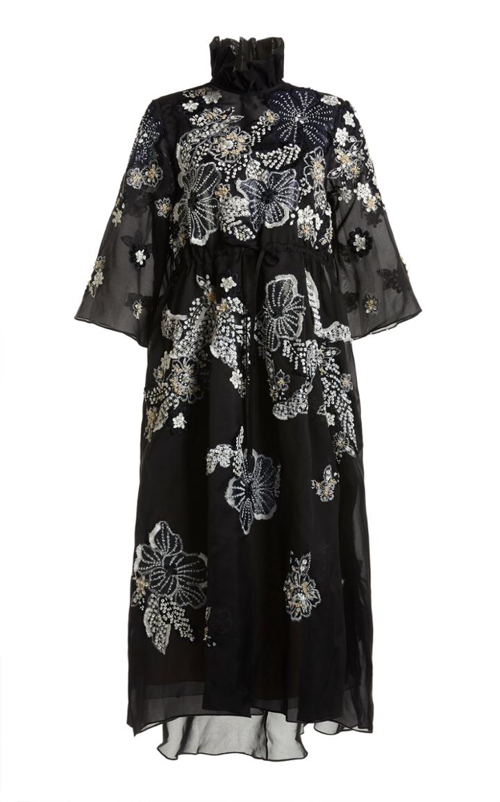 Moda Operandi Biyan Lewisa Printed Silk Dress