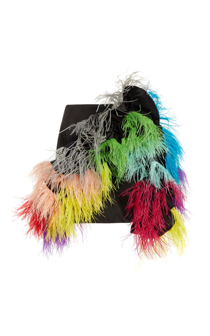 Moda Operandi Germanier Multi Feather Mini Skirt