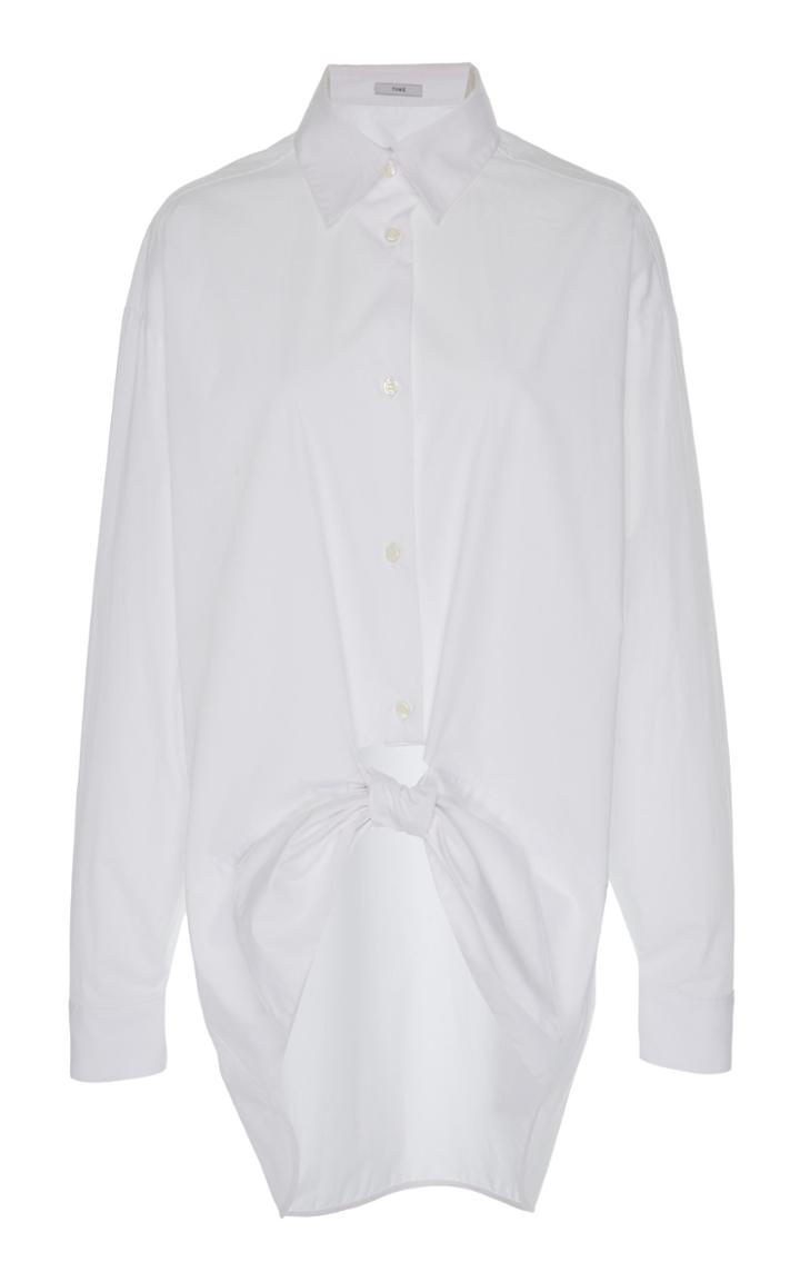 Tome Tie Front Cotton Shirt