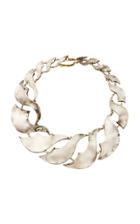 Judy Geib One-of-a-kind Twisted Hollow Flat Silver Necklace