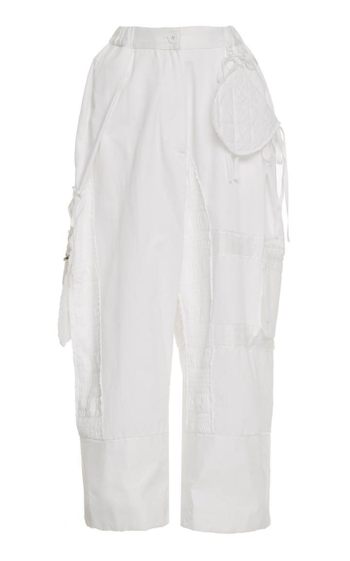 Moda Operandi Preen By Thornton Bregazzi Peeta Mixed-media Cropped Trousers Size: Xs