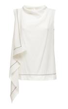 Fabiana Filippi Asymmetric Ruffle Blouse