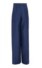 Cyclas Wool-silk Blend Wide Leg Pants