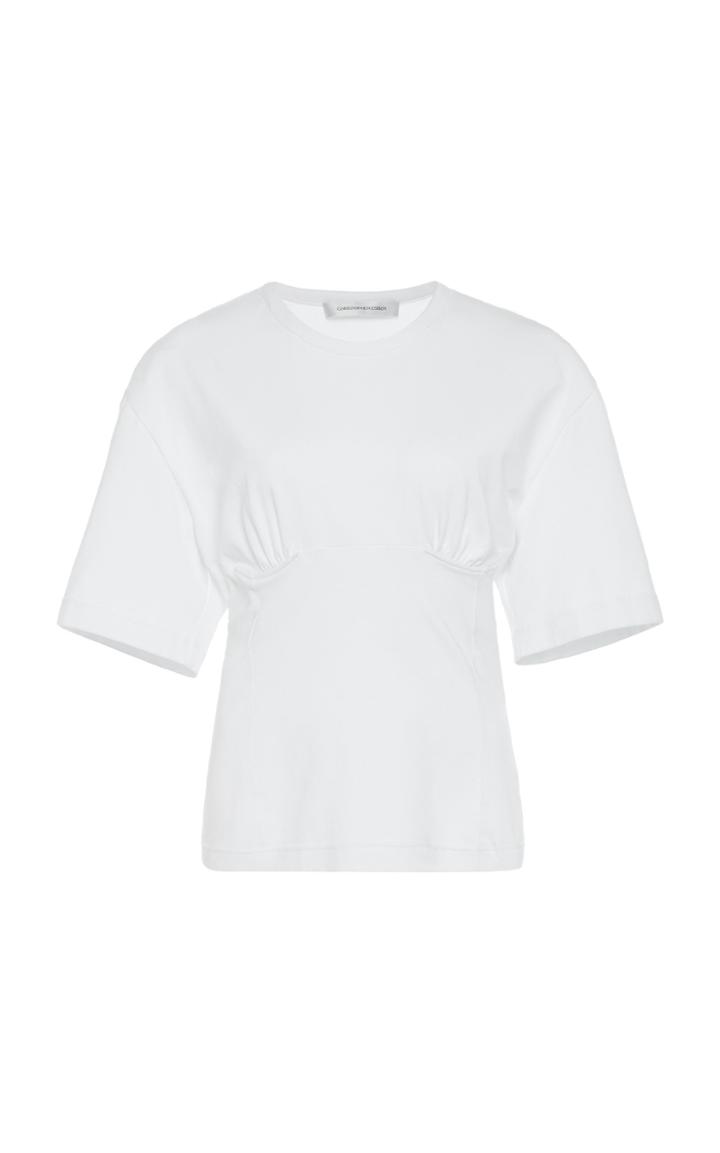 Christopher Esber Ruched Silk T-shirt