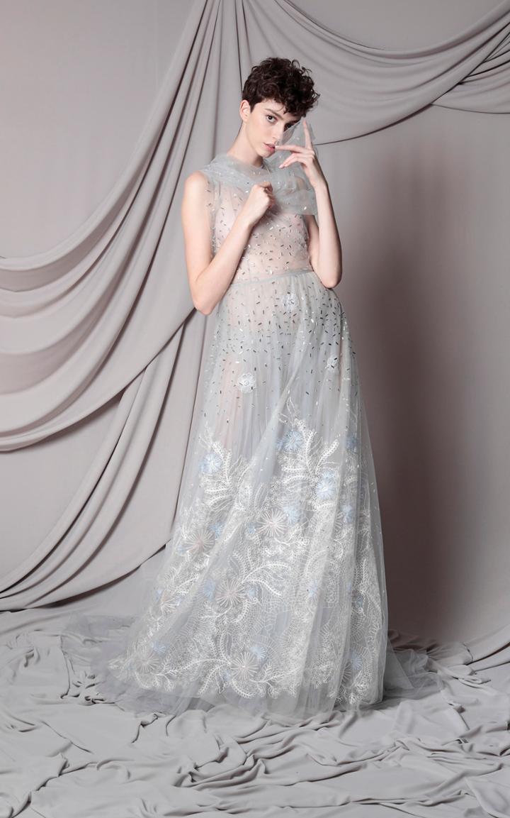 Moda Operandi Marco & Maria Button Overlapped Gown Size: 0
