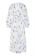 Lela Rose Blouson-sleeve Cotton-blend Dress