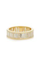 Moda Operandi Lizzie Mandler Alternating Tapered Baguette Eternity Band Size: 3