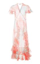 Jill Stuart Olivia Silk Organza Midi Dress
