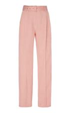 Sally Lapointe Linen Lyocell Pintuck Belted Pant