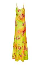 Ralph Lauren Evelyn Floral-embellished Satin Evening Dress