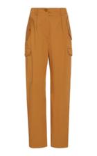 Alberta Ferretti Cotton-stretch Wide-leg Pants