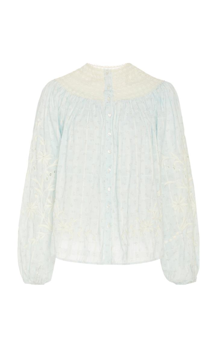 Moda Operandi Loveshackfancy Tommy Cotton Billow Top Size: Xs