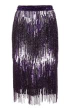 Naeem Khan Fringe Tulle Skirt