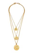 Moda Operandi Ben-amun Gold-plated Multi-layer Coin Necklace